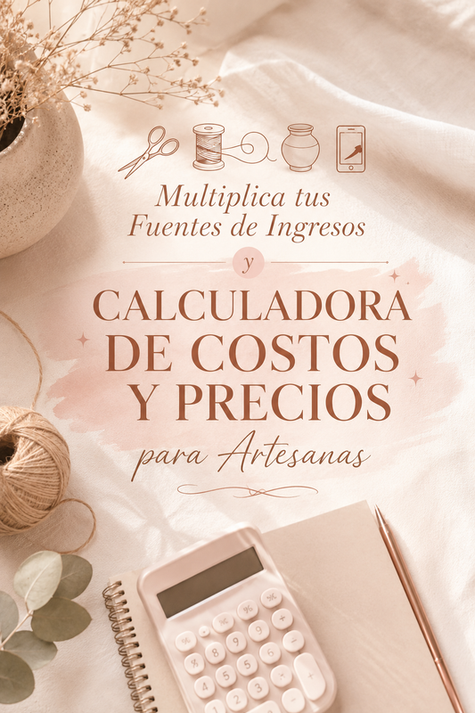 Multiplica tus Fuentes de Ingresos y Calculadora de Costos y Precios para Artesanas